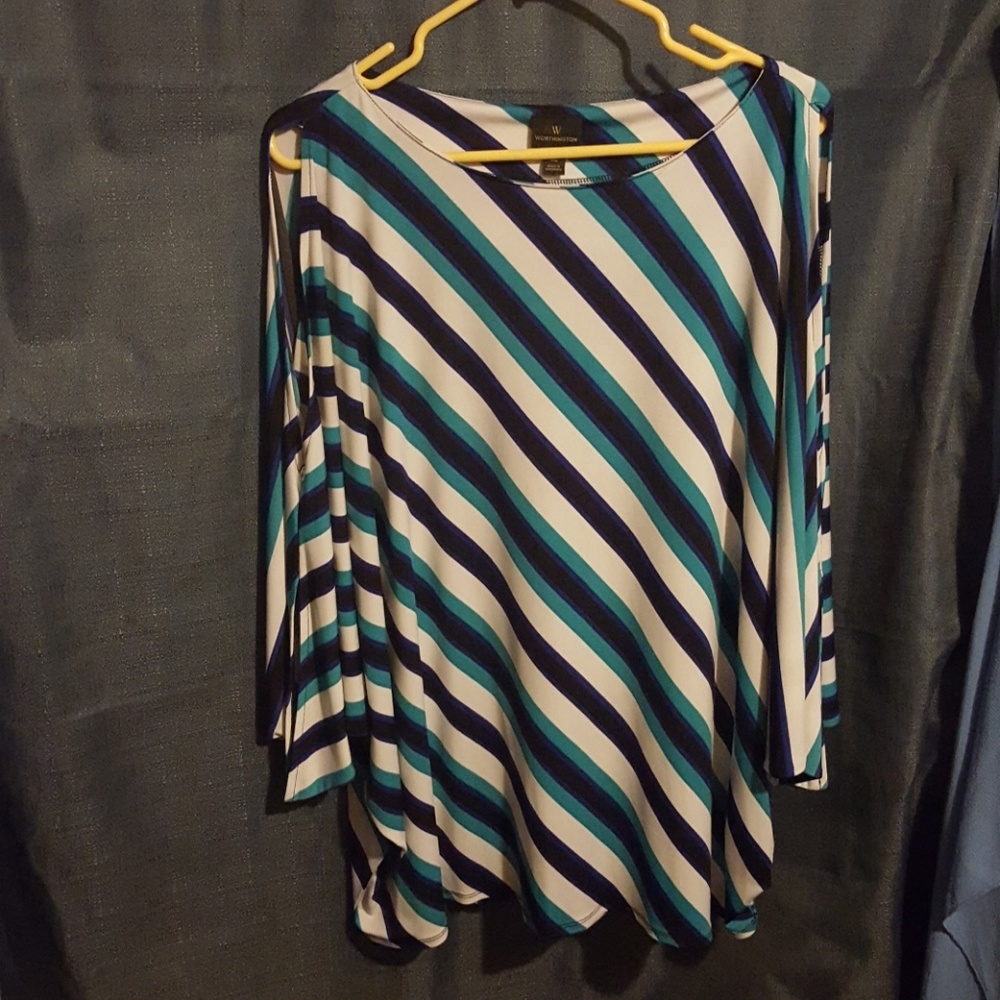 Worthington cold shoulder blouse